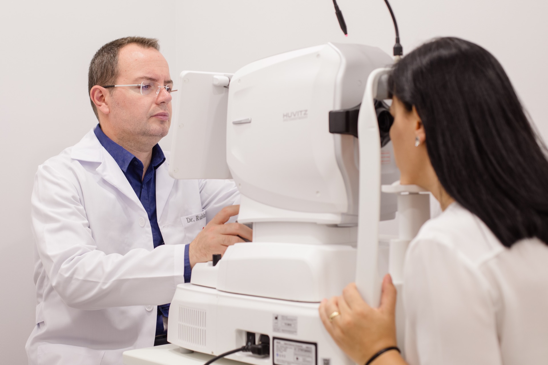 Eye examination room at See Well clinic